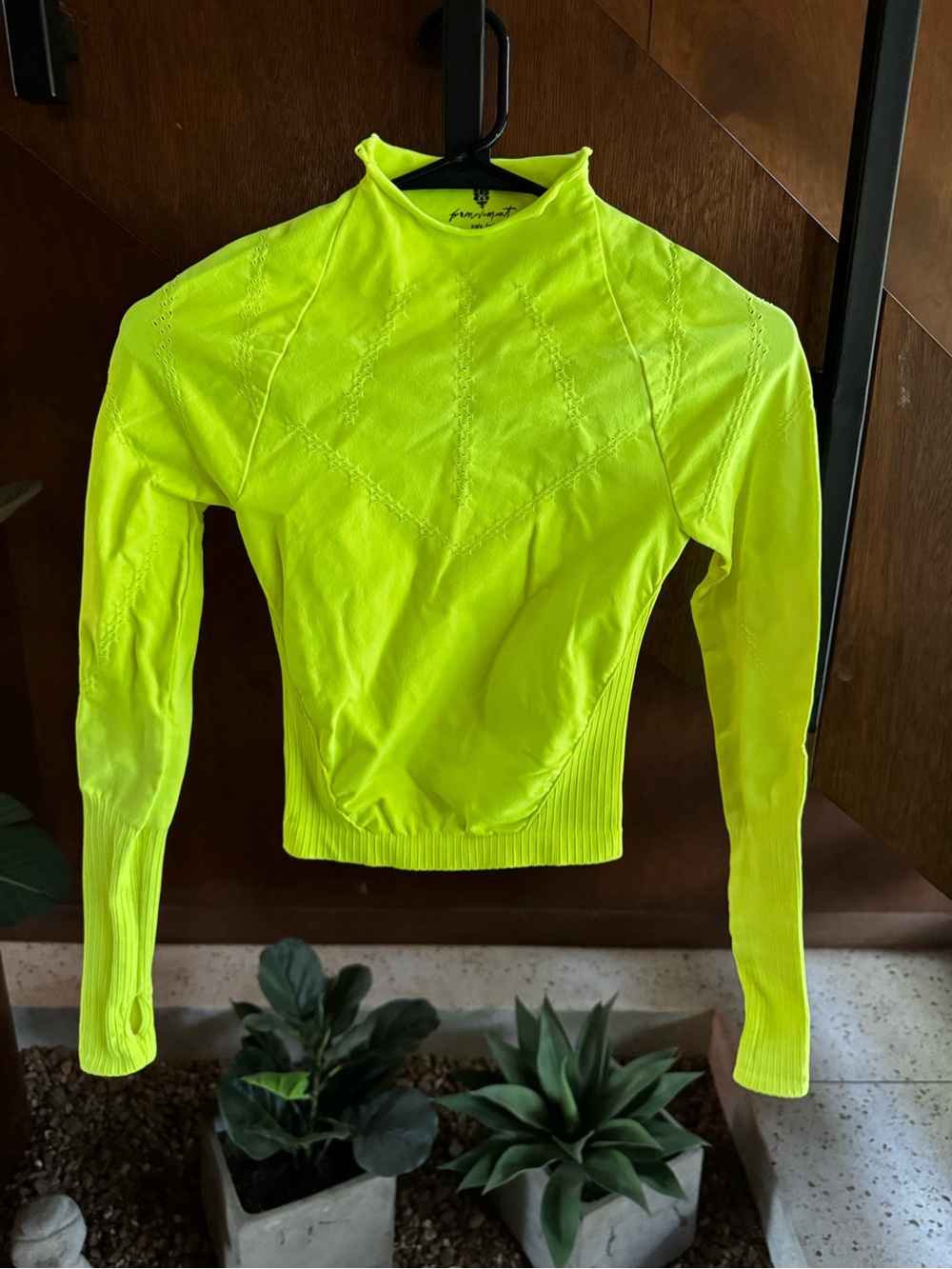 Free People Movement Karma Neon Long Sleeve Top
